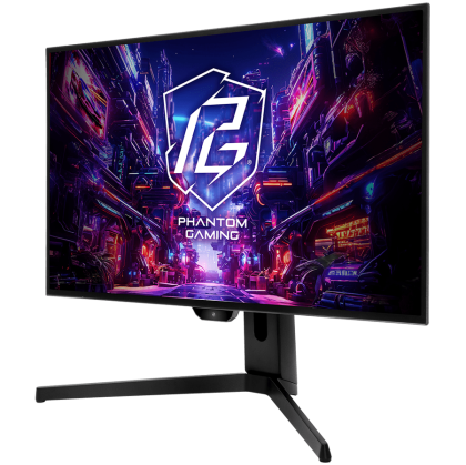 Asrock Gaming Monitor, 27" QHD(2560x1440) OLED, 240 Hz, 129% sRGB, 1 500 000:1, 16:9, 178/178, 0.03 ms, 275 nits, AMD FreeSync™, Height, Swivel, Tilt, 2x 3W Speakers, 2x HDMI 2.0, 2x DP 1.4, 3x USB 3.2, 1x USB-C 1x Audio (3.5mm), 3Y