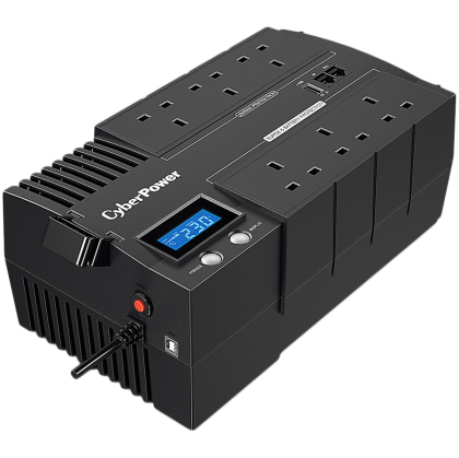 CyberPower UPS  AVR 1000VA/600W, Line-Interactive, LCD display, 8x Schuko, Runtime at 90W ( min ):42; BR1000ELCD