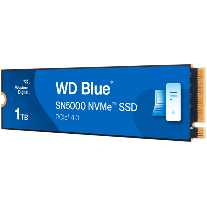 SSD WD Blue SN5000 NVMe (M.2 2280, 1TB, PCIe Gen4 16GT/s, up to 4 Lanes)