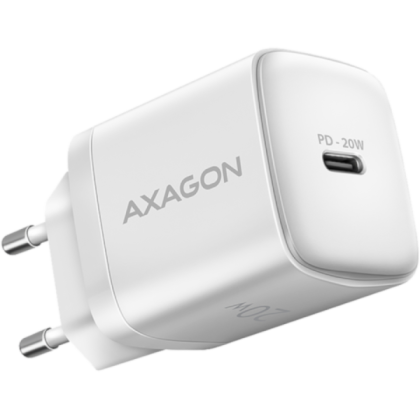 AXAGON ACU-PD20W wall charger 1x QC3.0/AFC/FCP/PD type-C, 20W, white