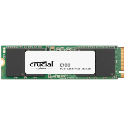 Crucial E100 480GB SSD PCIe 4.0 Gen4 M.2 2280 NVMe, Read/Write: 4500/2500 MB/s