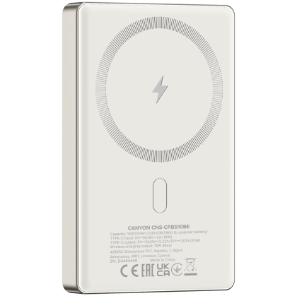 CANYON power bank OnPower 510 slim Magsafe 10000 mAh PD20W Beige