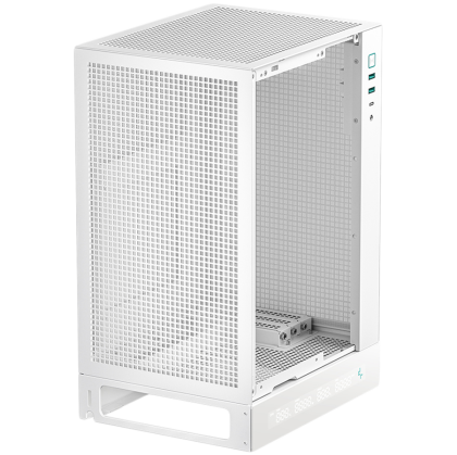 DeepCool CH170 DIGITAL WH, Mini Tower, Mini-ITX, 2xUSB3.0, 1xType-C Gen 2, 1xAudio, Mesh Panel, White, R-CH170-WHNPI0D-G-1