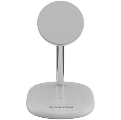 CANYON wireless charger WCS-205 15W Qi2 2in1 w/o adapter White