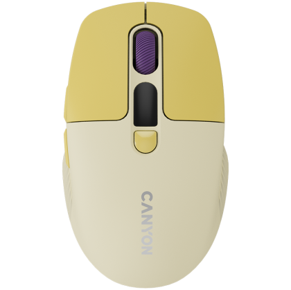 CANYON mouse MW-26 LCD Silent Dual Mode Wireless Yellow