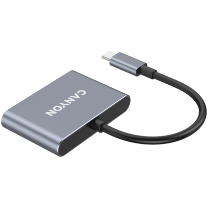 CANYON hub DS-3 3in1 USB-C Dark Grey