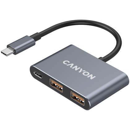 CANYON hub DS-3 3in1 USB-C Dark Grey