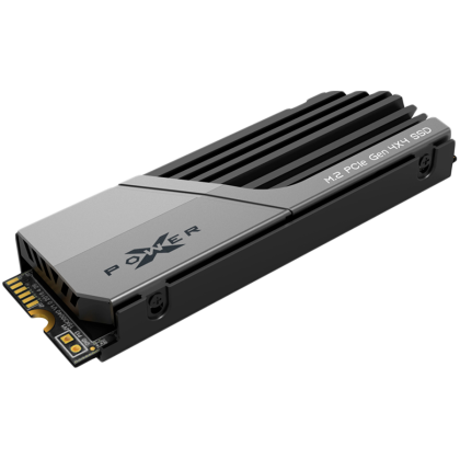 Silicon Power XS70 1TB SSD PCIe Gen 4x4 PCIe Gen4x4 & NVMe 1.4, DRAM Cache, 3DNAND, Heatsink (10.8mm), PS5 Comp. 7300/6800MB/s