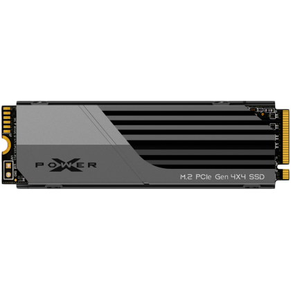 Silicon Power XS70 1TB SSD PCIe Gen 4x4 PCIe Gen4x4 & NVMe 1.4, DRAM Cache, 3DNAND, Heatsink (10.8mm), PS5 Comp. 7300/6800MB/s
