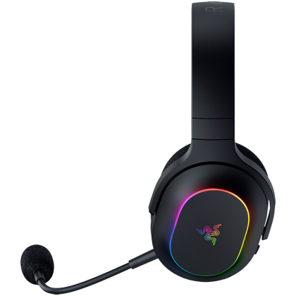 Razer Barracuda X Chroma, Gaming Headset, Black, Oval Ear Cushions, 2.4 GHz Wireless / Bluetooth, Breathable Fabric with Memory Foam Cushions, Detachable Razer™ HyperClear Cardioid Mic, 7.1 Surround sound: Only available on Windows 10 64-bit (or higher)