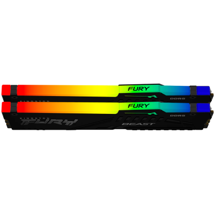 Kingston DRAM 64GB 6000MT/s DDR5 CL36 DIMM (Kit of 2) FURY Beast RGB EXPO
