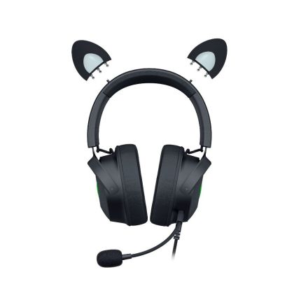 Razer Kraken Kitty V2 Pro, Gaming Wired Headset, Razer Chroma RGB, Stream Reactive Lighting, Docked Mode, 50 mm audio drivers, USB, Passive noise-canceling Microphone, Volume Control