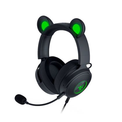 Razer Kraken Kitty V2 Pro, Gaming Wired Headset, Razer Chroma RGB, Stream Reactive Lighting, Docked Mode, 50 mm audio drivers, USB, Passive noise-canceling Microphone, Volume Control