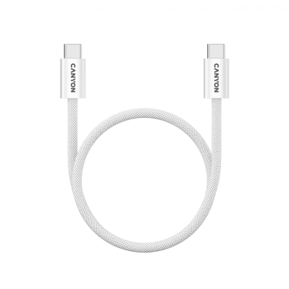 CANYON cable OnWire 60MG C-C 60W Magnet Braided 1m White