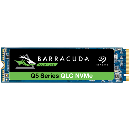 Seagate BarraCuda Q5, 2TB SSD, M.2 2280-S2 PCIe 3.0 NVMe, Read/Write: 2,400 / 1,800 MB/s