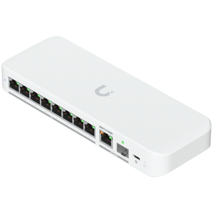 Ubiquiti switch USW-Flex-2.5G-8-EU 8-port 2.5 GbE ports, 10 GbE PoE+ input port for power / SFP+ port combo