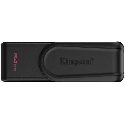 Kingston  64GB Portable USB 3.2 Gen 1 DataTraveler Exodia S (Black/Black)