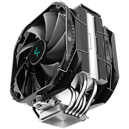 DeepCool AS500 PLUS, CPU Air Cooler, 2x140mm PWM Fan, Addressable RGB LED, Intel LGA2066/2011-v3/2011/1700/1200/1151/1150/1155, AMD AM5/AM4, 142×102×164 mm(L×W×H) R-AS500-BKNLMP-G