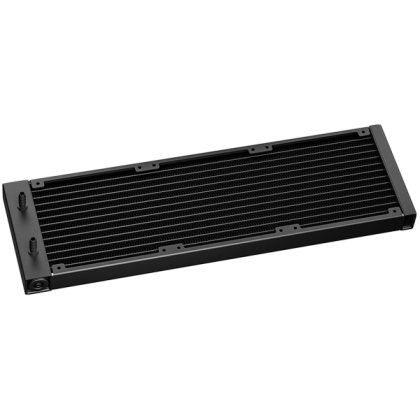 DeepCool MYSTIQUE 360 ARGB, 360mm CPU Liquid Cooler, 2.8" LCD screen, 3x120mm ARGB PWM Fans, Addressable RGB LED, Fluid Dynamic Bearing, Black, Intel LGA1851/1700/1200/1151/1150/1155, AMD AM5/AM4, R-LX750-BKADSNC-G-1