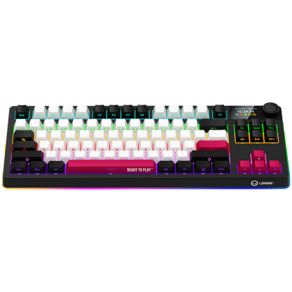 LORGAR KBP70TKLW, Wireless TKL Mechanical Gaming Keyboard Pro, Black/red, EN layout