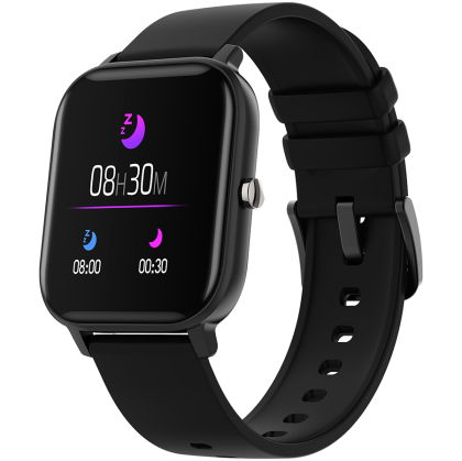 CANYON Wildberry SW-74, Smart watch, 1.3inches TFT full touch screen, Zinic+plastic body, IP67 waterproof, multi-sport mode, compatibility with iOS and android, black body with black silicon belt, Host: 43*37*9mm, Strap: 230x20mm, 45g