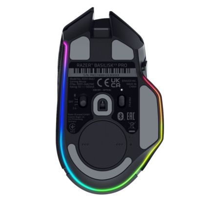 Razer Basilisk V3 Pro - Ergonomic Wireless Gaming Mouse, Razer HyperSpeed Wireless, Bluetooth, Speedflex Cable USB Type C, Razer Chroma RGB, Focus Pro 30K Optical Sensor, 30000DPI,  Optical Mouse Switches Gen-3, 4-way Razer HyperScroll tilt wheel