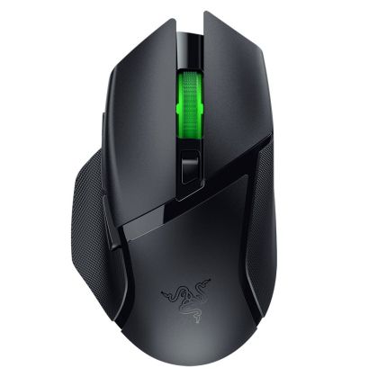 Razer Basilisk V3 X HyperSpeed, wireless gaming mouse with Bluetooth connection, Razer Chroma RGB, Razer 5G Advanced 18K DPI Optical Sensor, 18000 DPI, Mechanical Mouse Switches Gen-2, 100% PTFE feet, 110 g