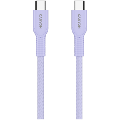 CANYON cable OnWire 60CL C-C 60W COLOR Braided 1m Purple