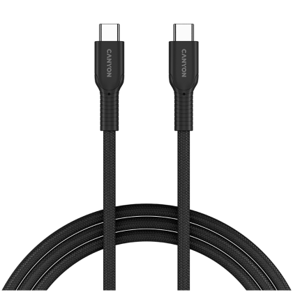 CANYON cable OnWire 60CL C-C 60W COLOR Braided 1m Black