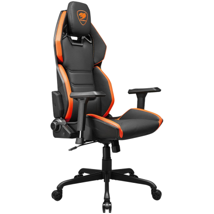 COUGAR Hotrod, Gaming Chair, High Density MoldShaping Foam, Hyper-Dura leatherette, Multi-zone backrest design, Up & Down Adjustment Lumbar Pillow, 3D Armrests, 5-Star Steel Base, Silent Casters, Weight Support - 136 kg