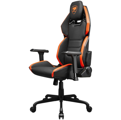 COUGAR Hotrod, Gaming Chair, High Density MoldShaping Foam, Hyper-Dura leatherette, Multi-zone backrest design, Up & Down Adjustment Lumbar Pillow, 3D Armrests, 5-Star Steel Base, Silent Casters, Weight Support - 136 kg