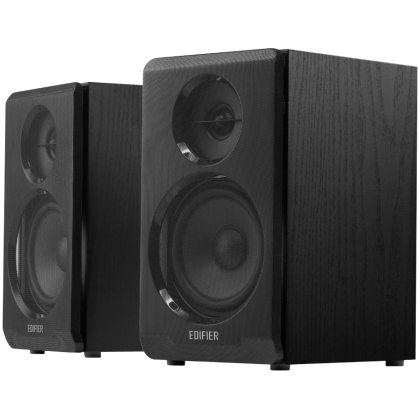 Edifier R33BT 2.0 Bookshelf Speakers, BT V5.0, AUX, 0.5-inch Tweeters, 3.5-inch Drivers, 10W (RMS), Control Buttons, Black