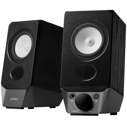 Edifier R19BT 2.0 Audio System, BT V5.3 USB, AUX, 2.75-inch Drivers, 4W (RMS), Volume Control, Black