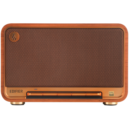 Edifier D32 2.1 Speaker, BT V5.3, Wi-Fi, AUX, USB-C, 1x 4-inch Midrange Driver, 2x 1-inch Tweeters, 60W (RMS), Brown