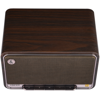 Edifier D32 2.1 Speaker, BT V5.3, Wi-Fi, AUX, USB-C, 1x 4-inch Midrange Driver, 2x 1-inch Tweeters, 60W (RMS), Black Walnut