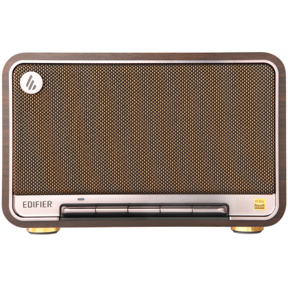 Edifier D32 2.1 Speaker, BT V5.3, Wi-Fi, AUX, USB-C, 1x 4-inch Midrange Driver, 2x 1-inch Tweeters, 60W (RMS), Black Walnut