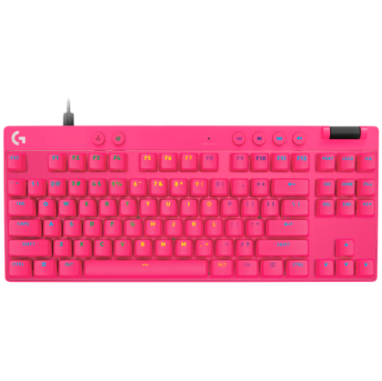 LOGITECH G PRO X TKL RAPID Gaming Keyboard - MAGENTA - US INT'L - USB - EMEA28i-935 - LINEAR