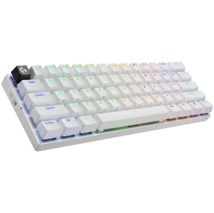 LOGITECH G PRO X 60 LIGHTSPEED Wireless Gaming Keyboard (Tactile) - WHITE - US INT'L - 2.4GHZ/BT - EMEA28-935 - TACTILE SWITCH