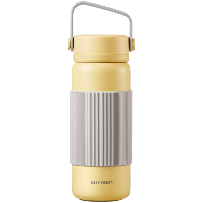 BUYDEEM Tea Infuser Thermos Bottle 400 ml, model CD1011, color Mellow Yellow