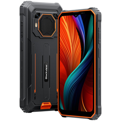 Blackview BV6200 Plus LTE 6.56" HD+IPS 720x1612 90Hz  8+256GB Unisoc T606 Octa-core 1.6GHz CAM Front 13MP Rear 16+2MP IP68/IP69K/MIL-STD-810H NFC Fingerprint 11000mAh NO Charger Android 14 Orange