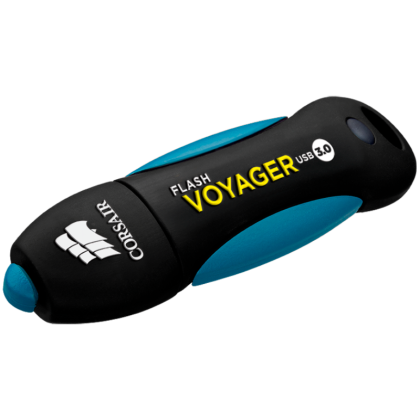 Corsair Flash Voyager USB 3.0 64GB, Read 190MBs - Write 55MBs, Plug and Play