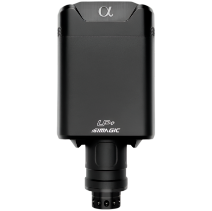 9 Nm max torque output Custom-designed 5-pole DD servo motor Powerful next-generation data support open ecosystem Patented Slip Ring Technology ensuring long-lasting and reliable performance Active cooling system UP+ Upgrade with a SIMAGIC dash m
