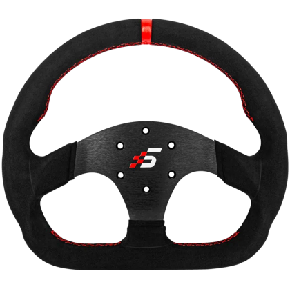 D-Shaped Steering wheel without HUB | 325mm | Alcantara