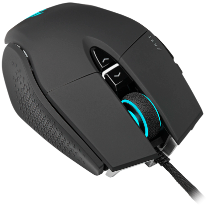 CORSAIR M65 RGB ULTRA Gaming Mouse, Backlit RGB LED, Optical, Silver ALU, Black