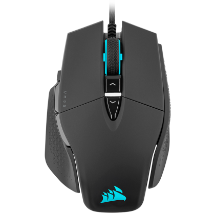 CORSAIR M65 RGB ULTRA Gaming Mouse, Backlit RGB LED, Optical, Silver ALU, Black