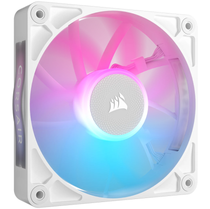 CORSAIR RX RGB Series, iCUE LINK RX120 RGB White, 120mm RGB Fan, Single Fan