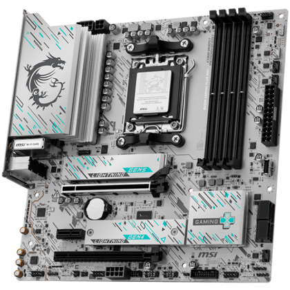 MSI B850M GAMING PLUS WIFI, mATX, Socket AM5, 4x DDR5 Dual Channel DDR5 up to 8200(OC)MHz, 2x PCIe x16 slot, 2x M.2 slot, 3x USB 5Gbps, 3x USB 10Gbps, 2x USB 10Gbps Type-C, HDMI, DP, 7.1 HD Audio, 5G LAN, WiFI 7, BT, 3Y