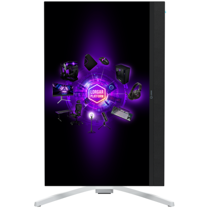 LORGAR 27MP1, UHD MiniLED Gaming Monitor Pro, 27'' (3840*2160) fast IPS flat monitor, black/milky grey