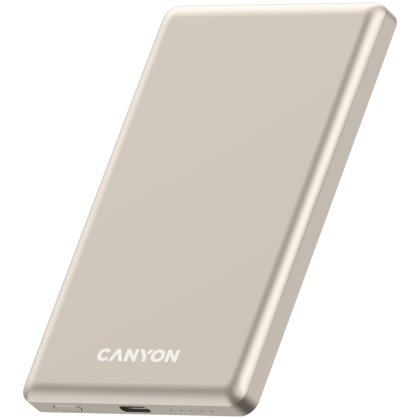 CANYON power bank OnPower 505 slim Magnetic 5000 mAh PD20W Beige