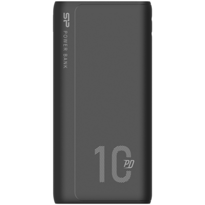 Silicon Power QP15 10.000mAh PowerBank > 500 charging cycles 2x USB A Out, 1x Micro USB in + 1x USB C In/out, Li-Polymer, 10000mAh, Fast Charge, Black